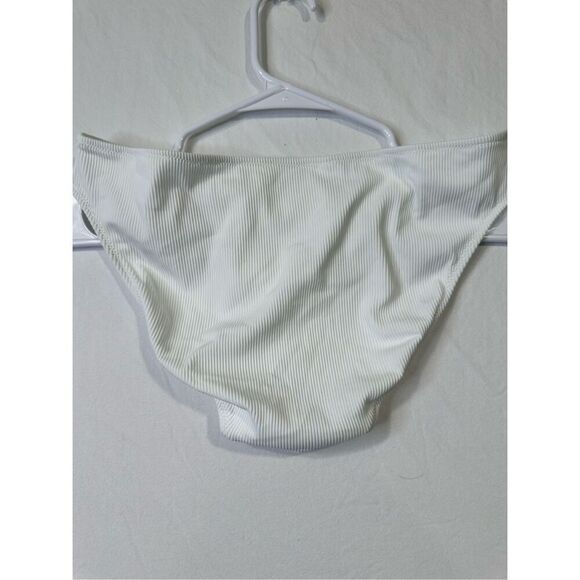 Aerie white ribbed bikini bottom, size large - Picture 2 of 6
